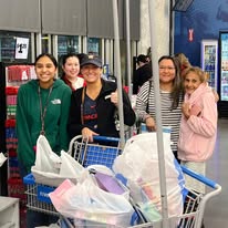 WeHOP volunteers shopping for donated supplies